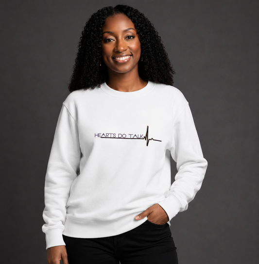 Unisex Hearts Do Talk Sweatshirt (Men & Women)